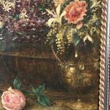 Paintings, Pair of still lifes with flowers by Angelo Zoffoli (1860–1910)