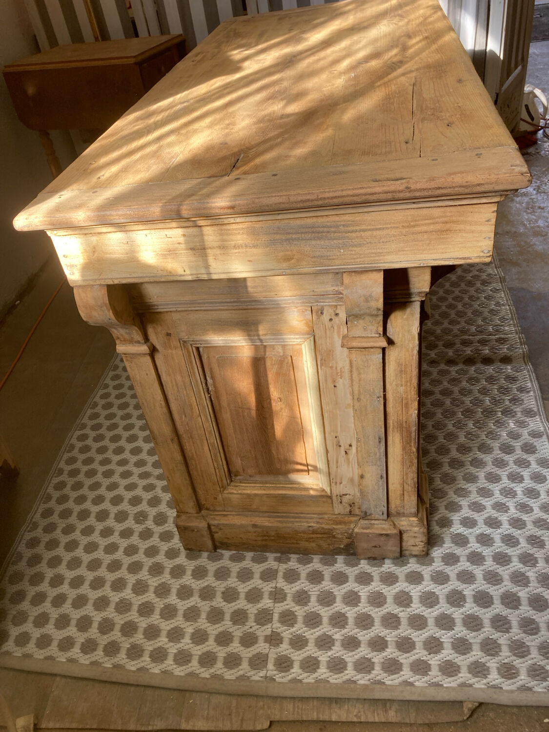 Restored antique trade counter