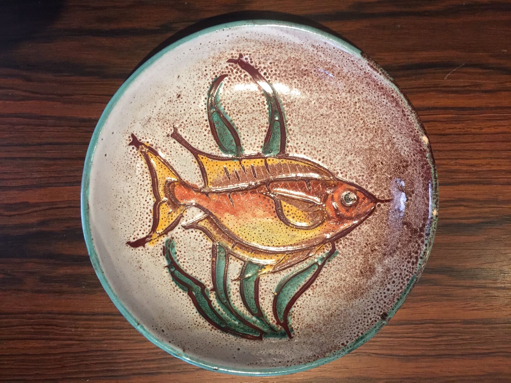 Vallauris decor fish plate