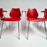 Set of 4 Maui Kartell chairs by Vico Magistretti, 1980s
