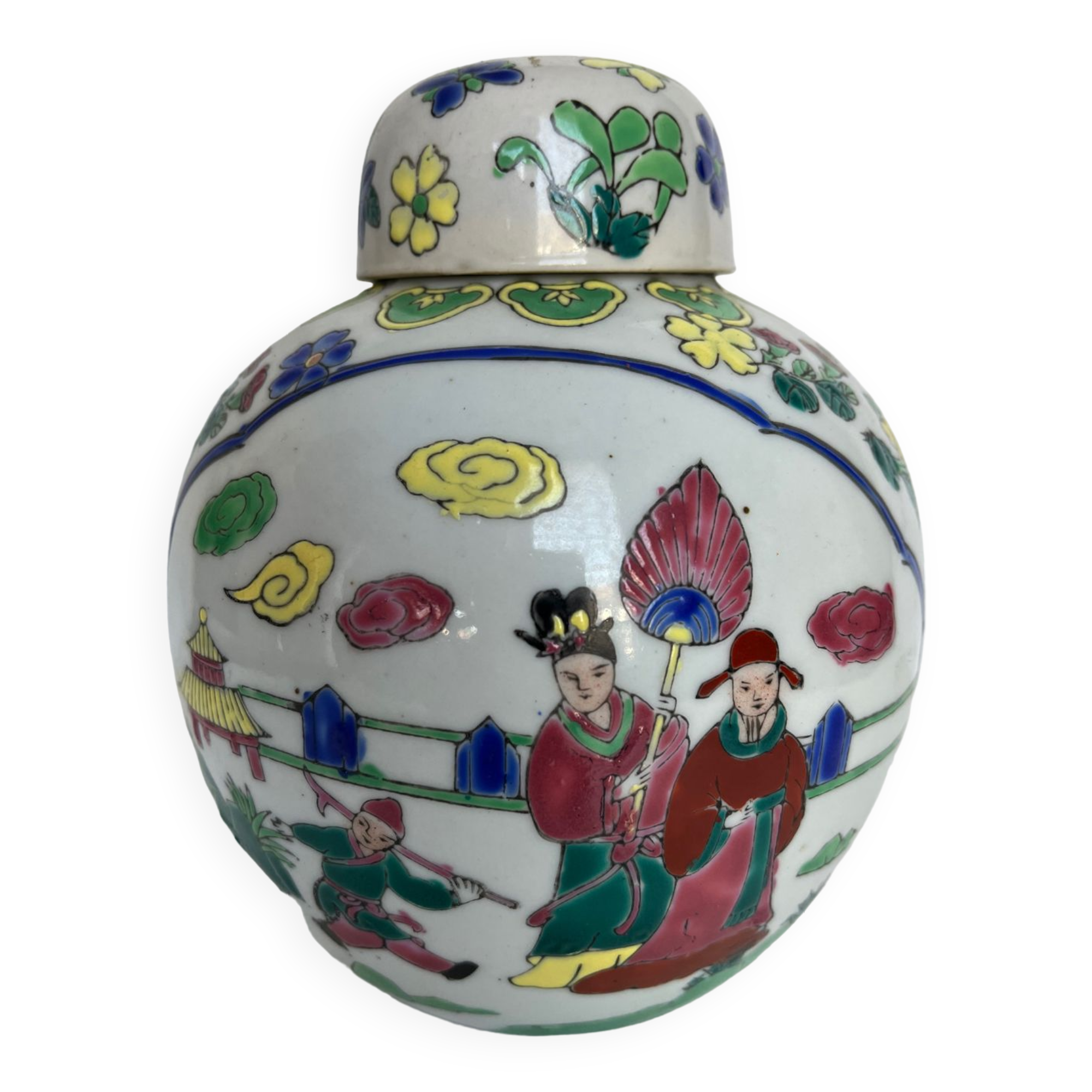 Pot à gingembre en faïence