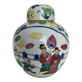 Faience ginger pot