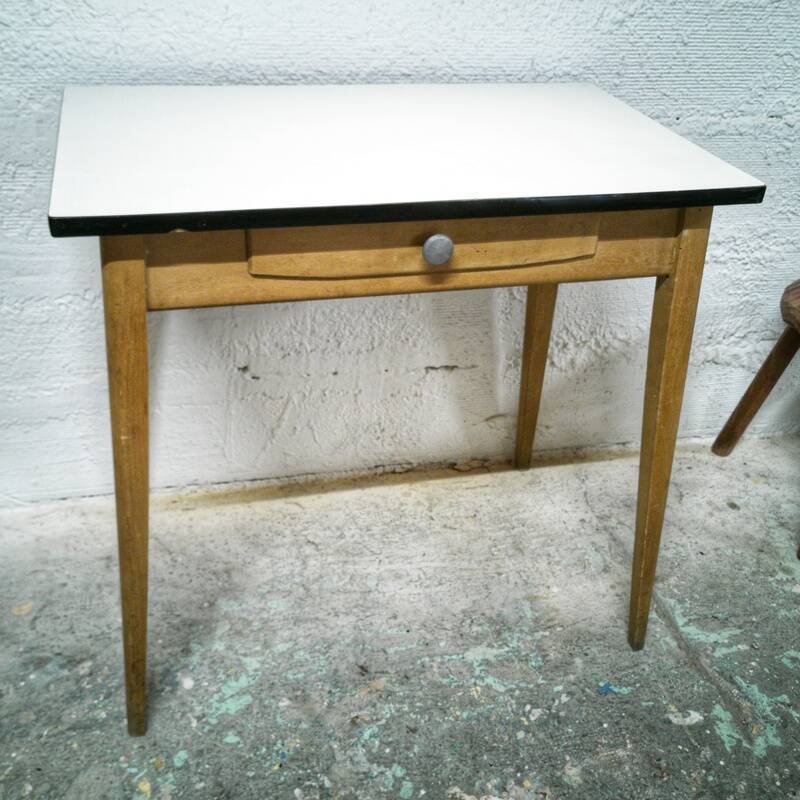 Vintage wood and Formica table