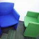 2 Chaises italiennes Fauteuil Centro Progetti Tecno Modèle S148