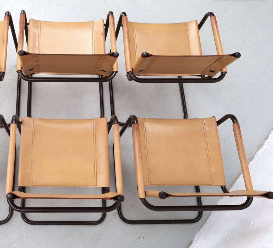 Lot 4 fauteuils Breuer B34