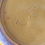 Bowl, ceramic plate by Yvon Roy, 1960s