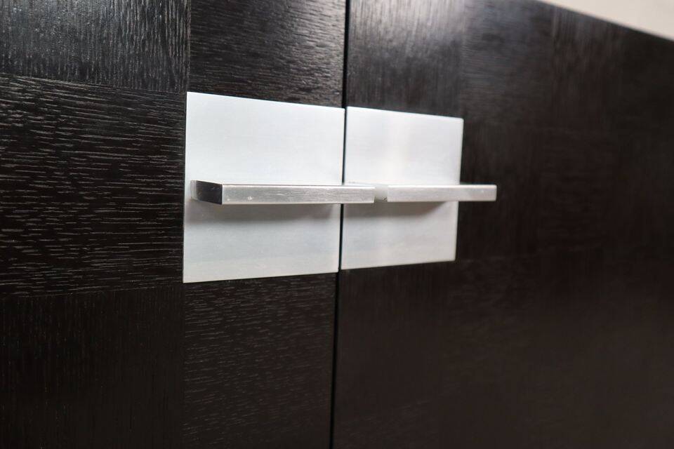 Minimalist oak sideboard by Jean Batenburg for MI, Belgium