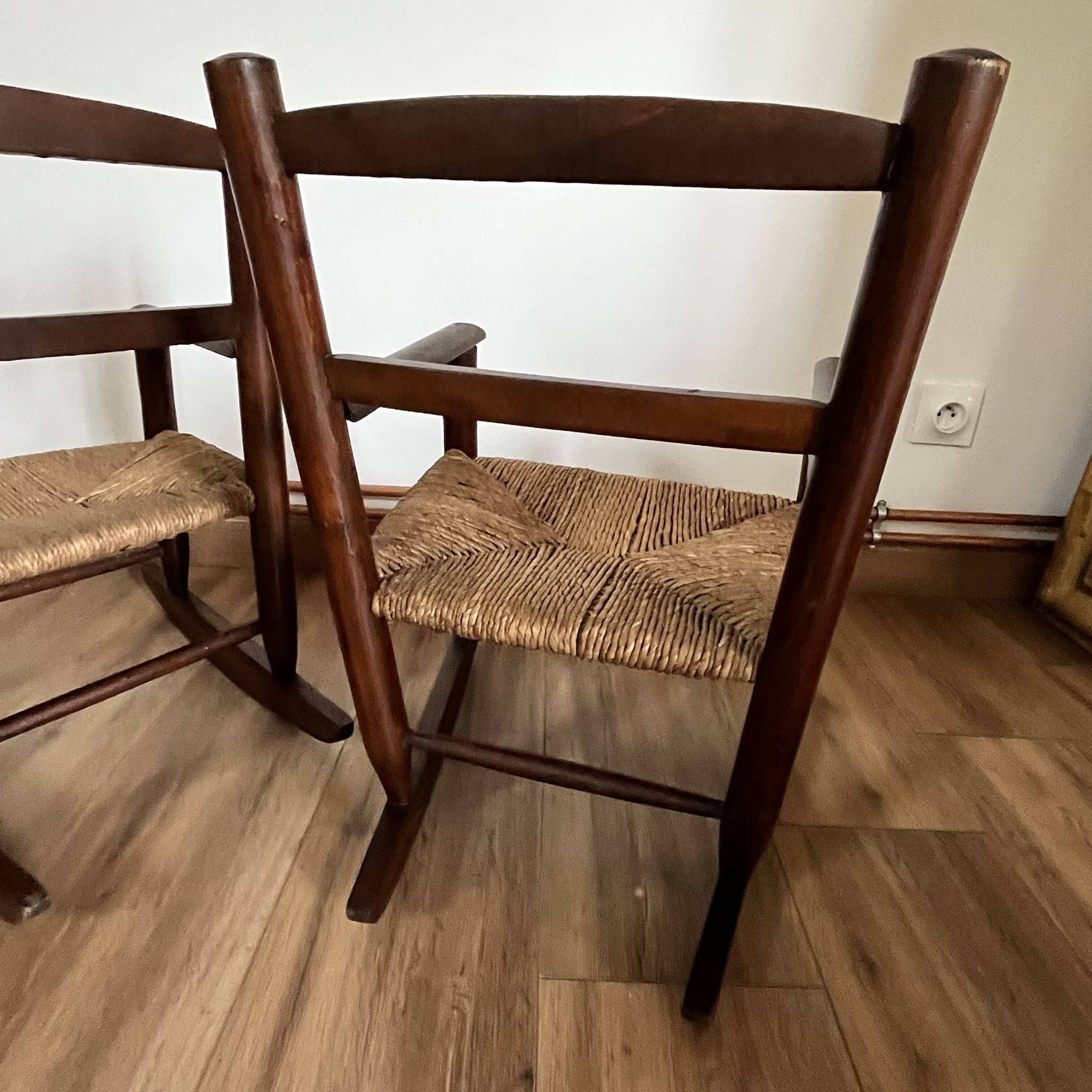 Paire de fauteuils à bascule enfant