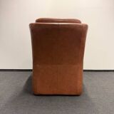 Leather  2-piece set-sofa and armchair from Elastoform