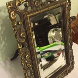 Beveled bronze mirror
