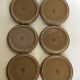 Ensemble de 6 tasses et soucoupes en grés