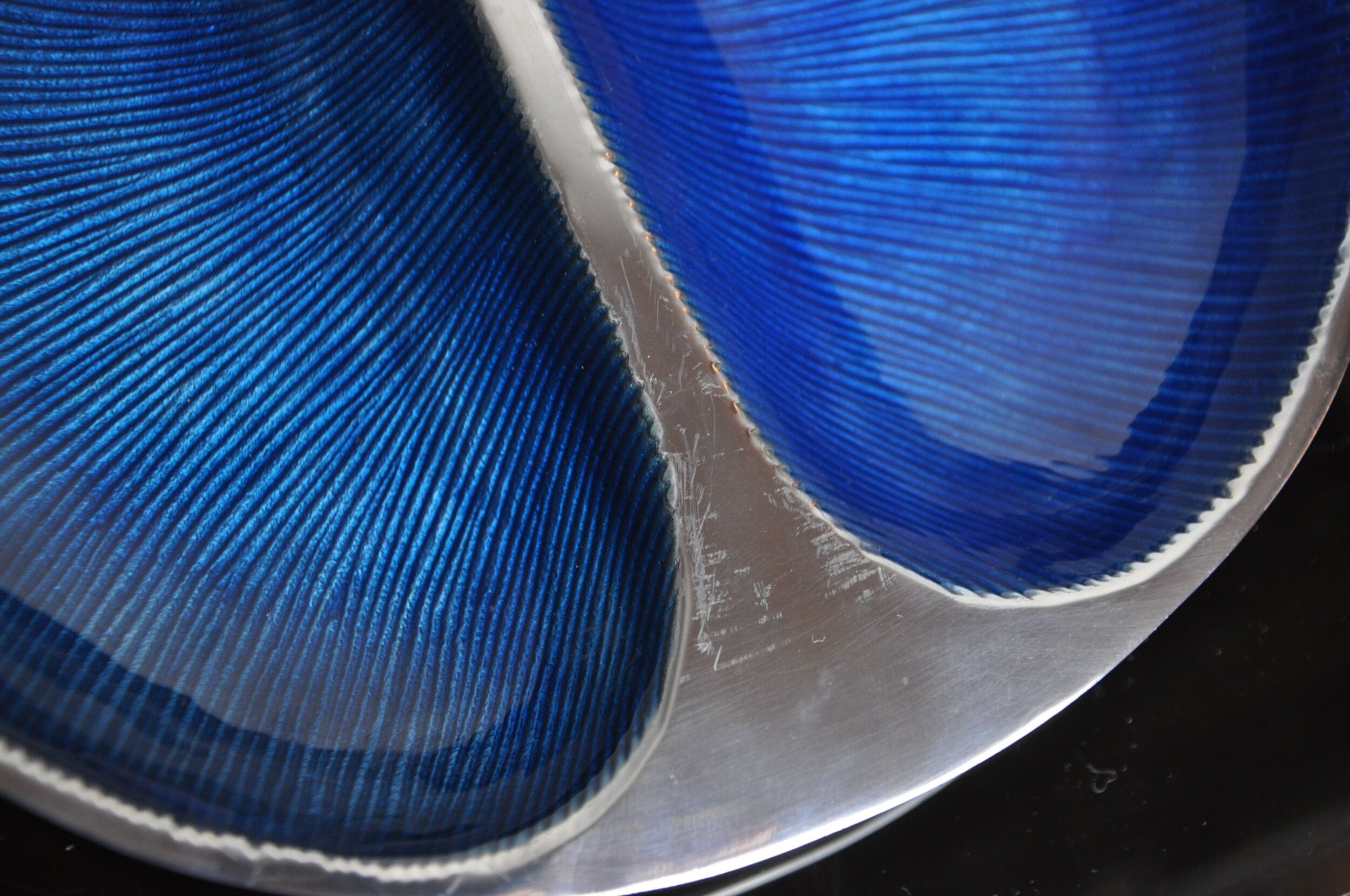 Brutalist ramekin enamelled by david marshall, 1980, spain