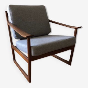 Danish FD130 armchair by Peter Hvidt & Orla Mølgaard-Nielsen for France & Søn, 1960