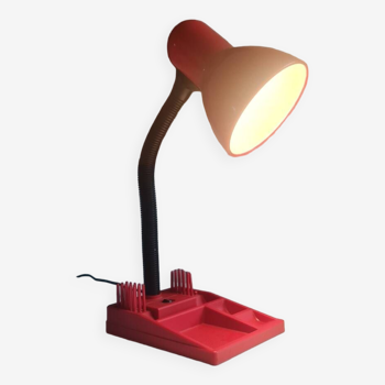 Lampe à poser couleur rouge 1980