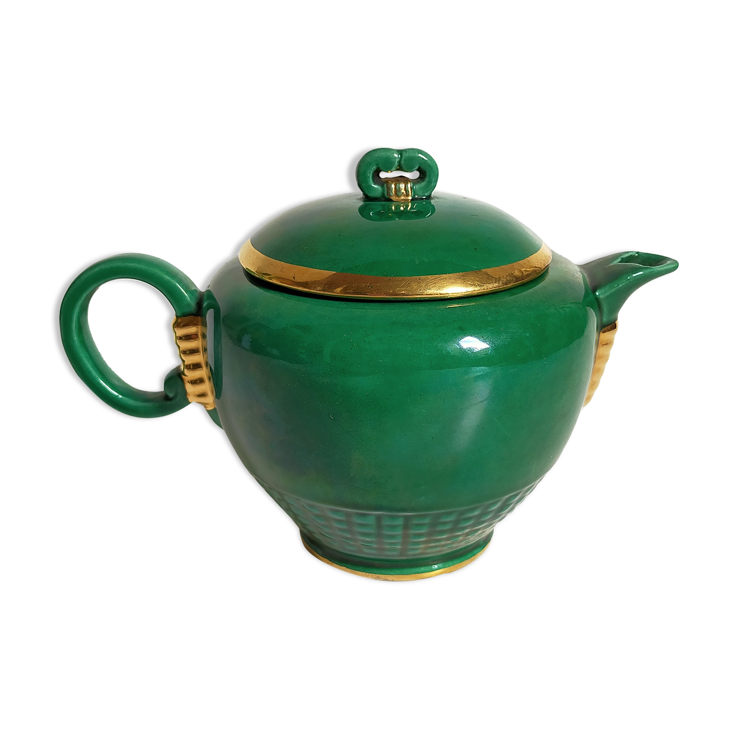 Teapot art-deco slurry of saint-clément numbered