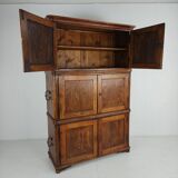 Coffre de campagne européen en pin du XIXe siècle / coffre superposé