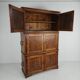 19th century European pine campaign cabinet / chest-on-chest
