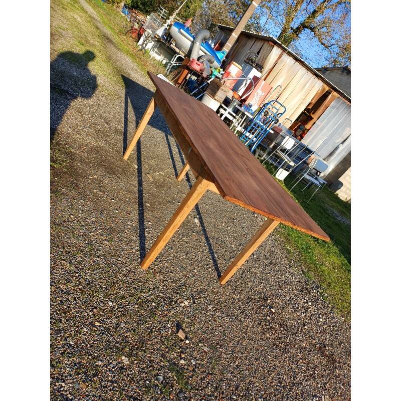 Table de ferme campagnarde en pin