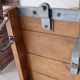 Industrial coffee table pallet on wheels