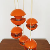1970s Modernist cascading lamp by Klaus Hempel for Kaiser Leuchten