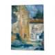Contemporary painting colorful village