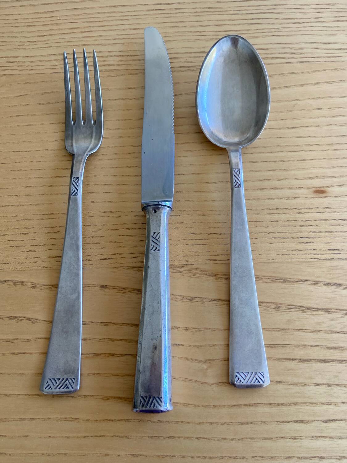 Lot of silver cutlery from the 1930s