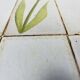 Square ceramic tile coffee table by Roger Capron, flowers, 1950s.