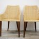 Lot de 6 chaises en rotin et bois