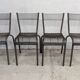 Quatre Chaises empilables Atelier industriel design vintage 50 60