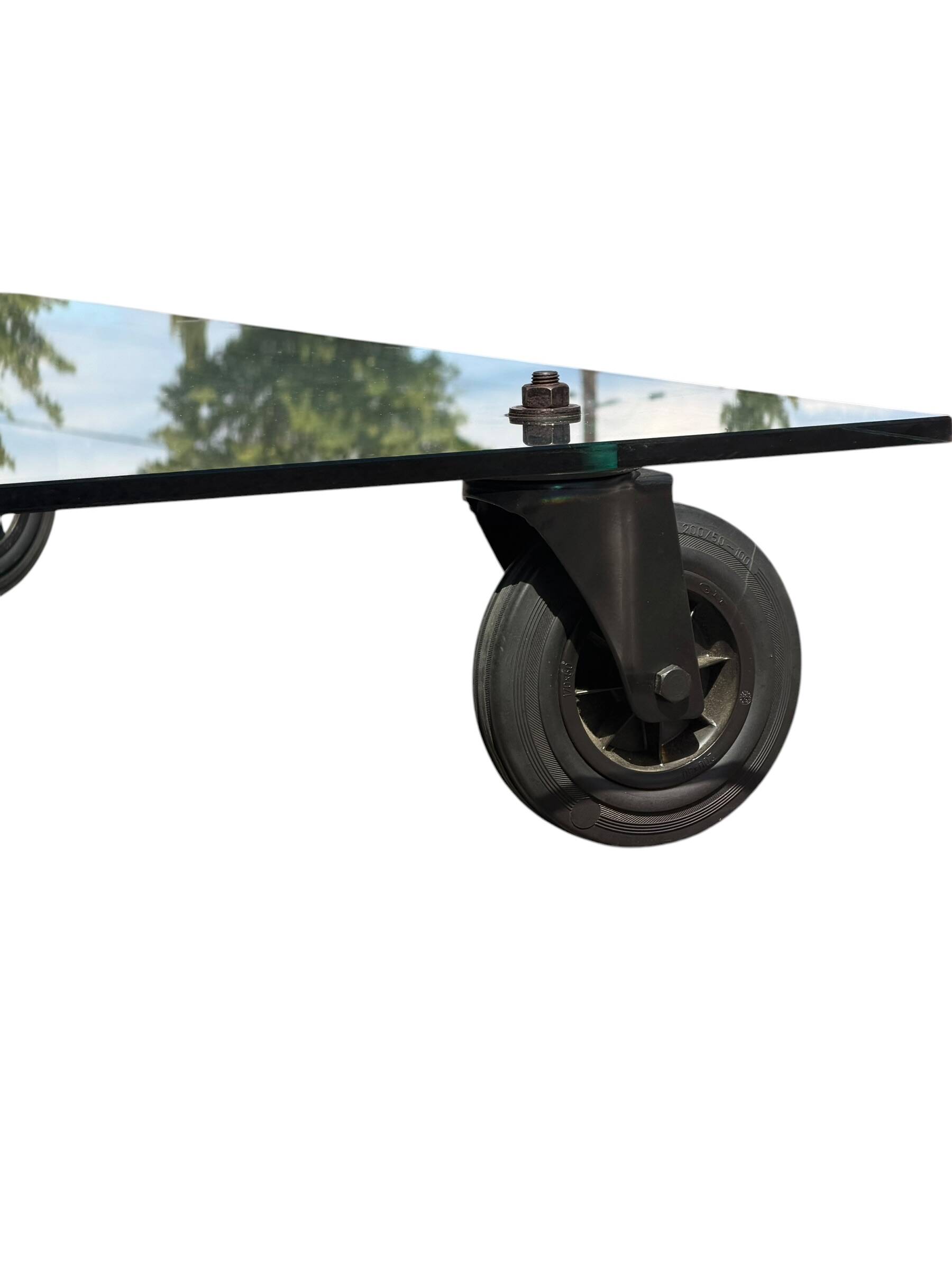 Coffee Table with Wheels Gae Aulenti FontanaArte Format XXL 150x100