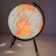 Globe vintage 1972 terrestre verre Taride tripode - 22 cm