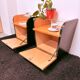 Set of 1950s/60s bedside tables, birch veneer