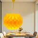 Lampe moderne du milieu du siècle en acrylique jaune