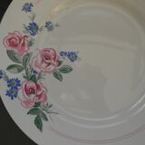 Cake plate, earthenware cup from luneville