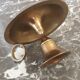 Brass hand-held candle holder - vintage