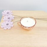 Vintage candle dried flowers