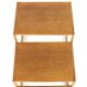 Ensemble de 2 tables gigognes en chêne - design danois - moderne du milieu du siècle