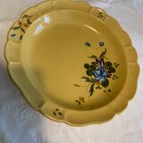 Plats de service Faience de Montpellier jaune