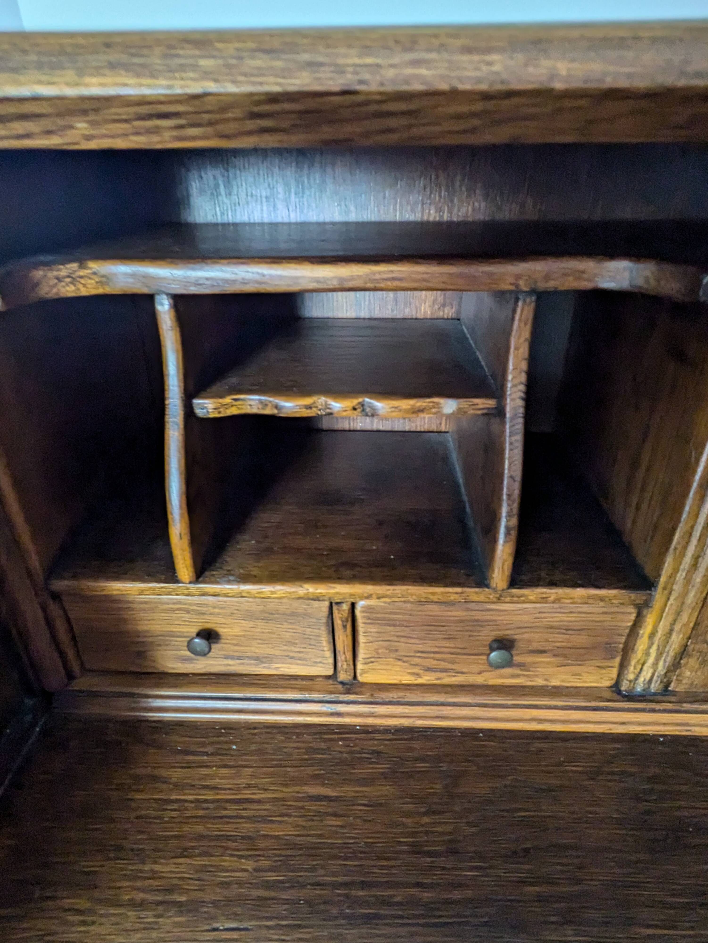 Solid wood secretary