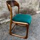 Emile and Walter Baumann walnut sleigh chair 60s