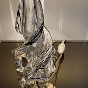 Lampe vintage en cristal France années 60-70
