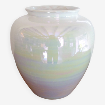 Iridescent earthenware vase, 1960