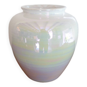 Iridescent earthenware vase, 1960