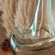 High glass lamp and vintage alpaca