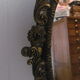 Psyche table mirror on brass stand