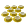 Service 10 tasses jaune Boch Belgique vintage