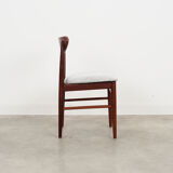 Set of three teak chairs, danish design, 1970s