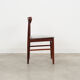 Set of three teak chairs, danish design, 1970s