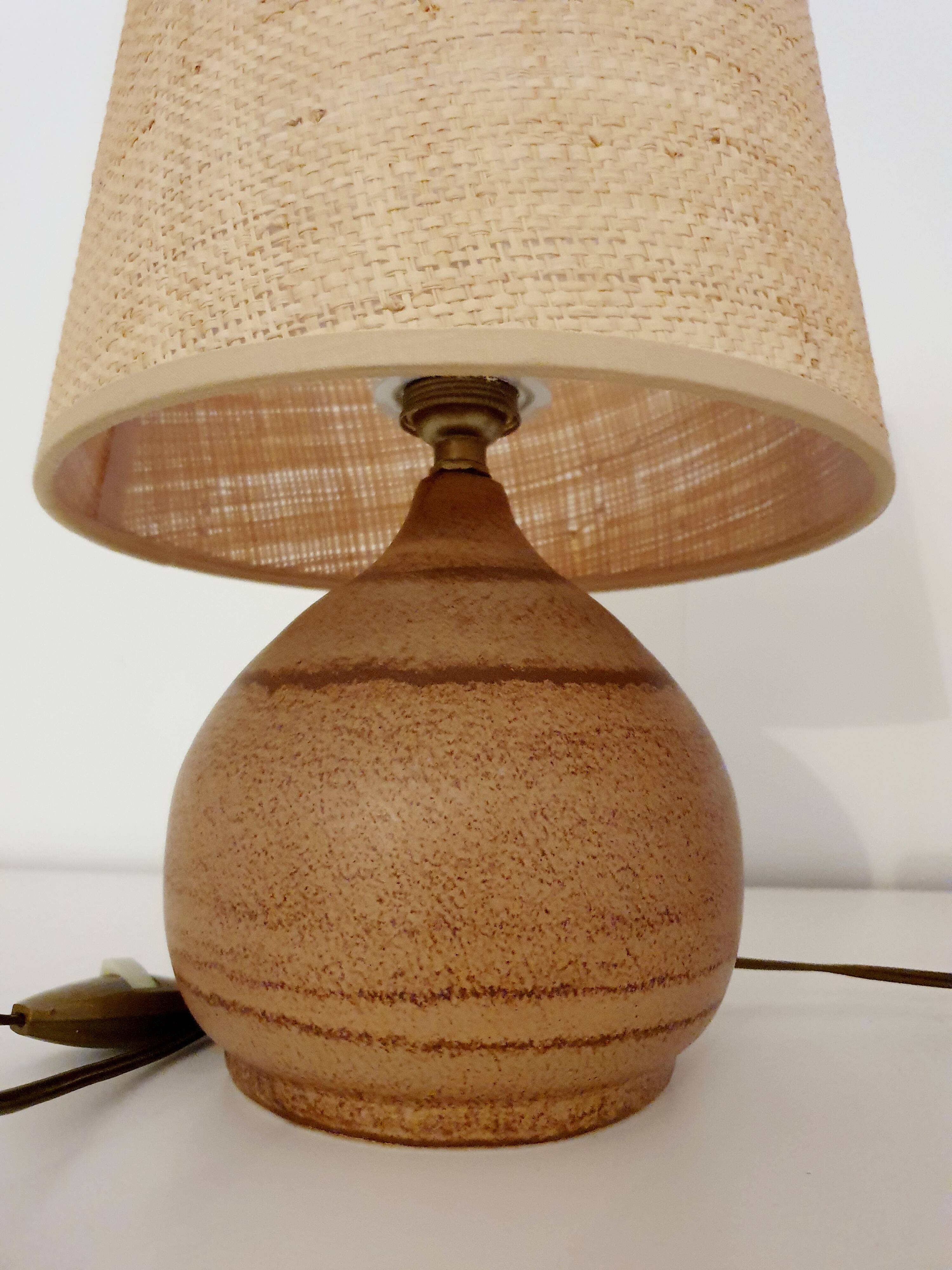 Pair of ceramic bedside lamps