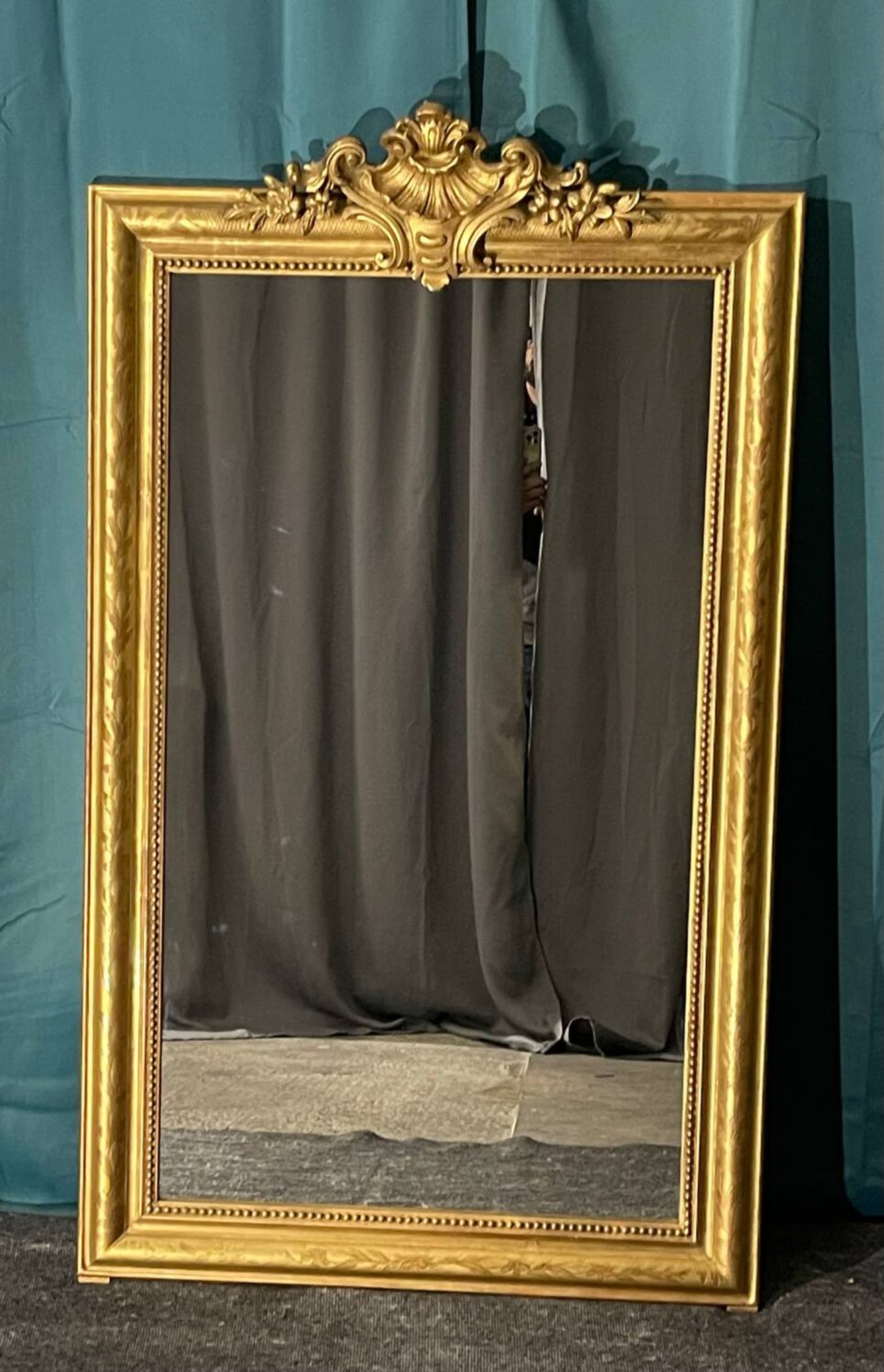 Antique mirror H140x 82.5 from the Louis Philippe period, very good condition